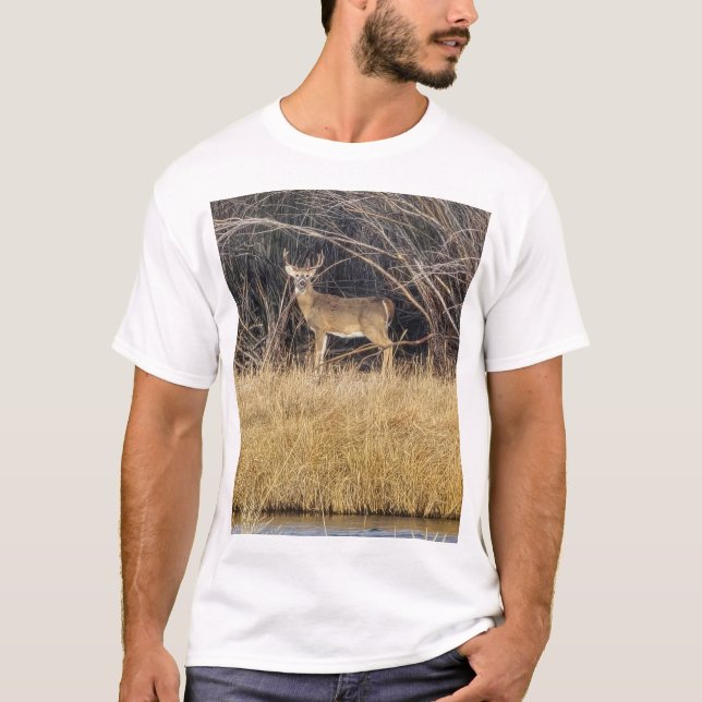 T-Shirt Cerf dans le fourré (Devant)