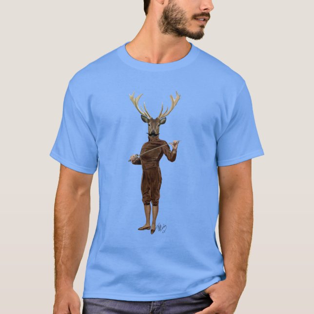T-shirt Cerf de clôture plein (Devant)
