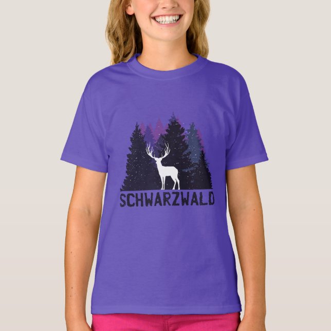 T-shirt Cerf de la Forêt Noire (Devant)