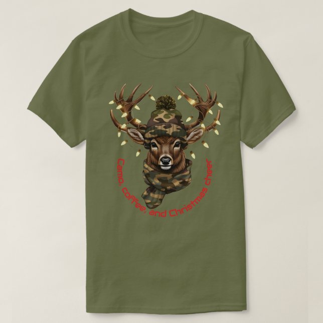 T-Shirt cerf de Noël (Design devant)