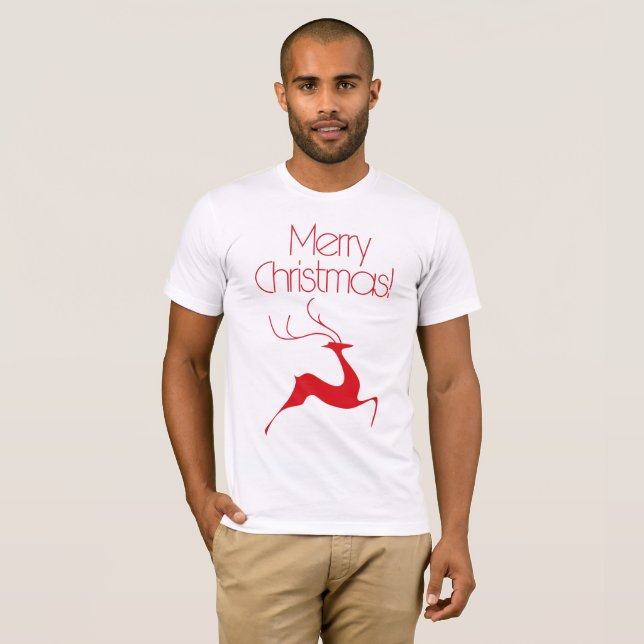 T-shirt Cerf de Noël (Devant entier)