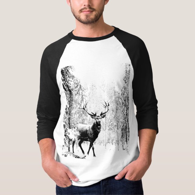 T-shirt Cerf de Virginie vintage (Devant)