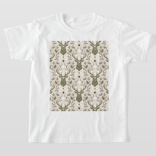 T-shirt Cerf Tribal Boho, Rêvant de Cerf (Poser)