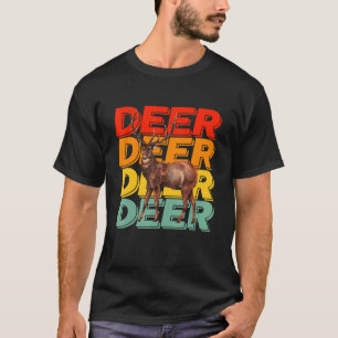 T-shirt Cerf vintage Cerf Enfants Cerf Pour Fille Cerf