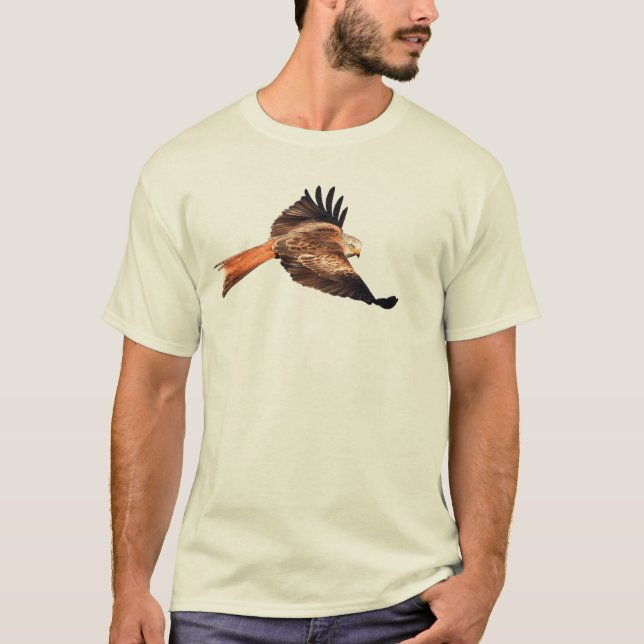 T-shirt Cerf-volant rouge sauvage (Devant)