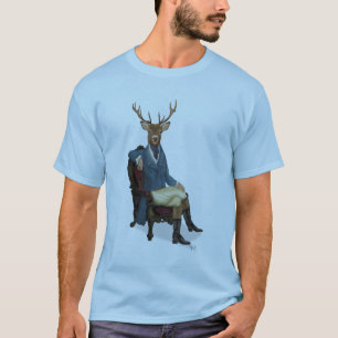 T-shirt Cerfs communs distingués complètement 3