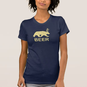 T-shirt Cerfs communs d'ours de bière