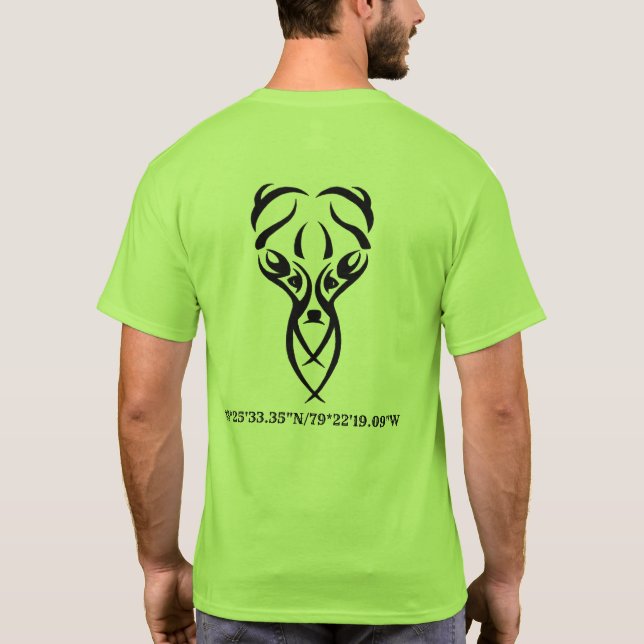 T-shirt cerfs communs et fusil de club de thee (Dos)