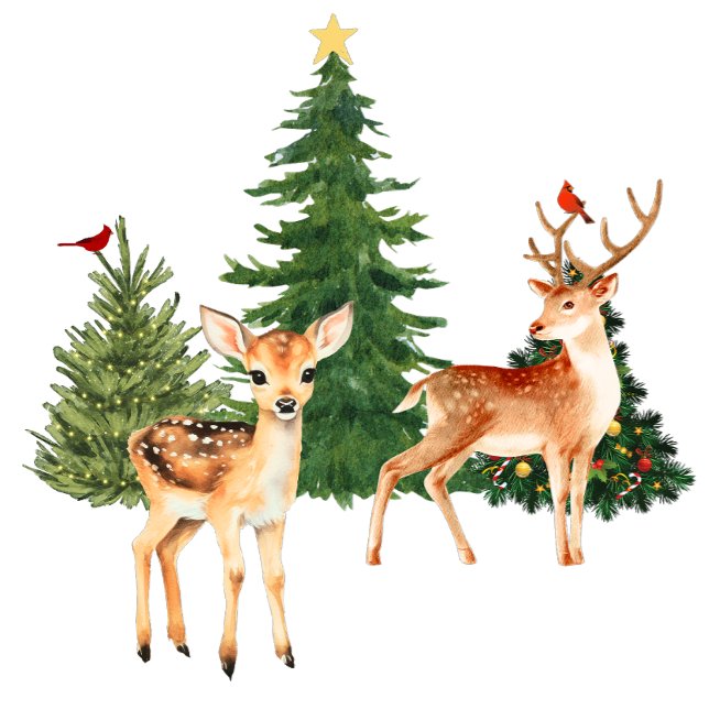 T-shirt Cerfs et arbres (Créateur téléchargé)