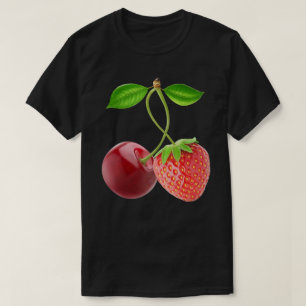 T-shirt Cerise et fraise ensemble