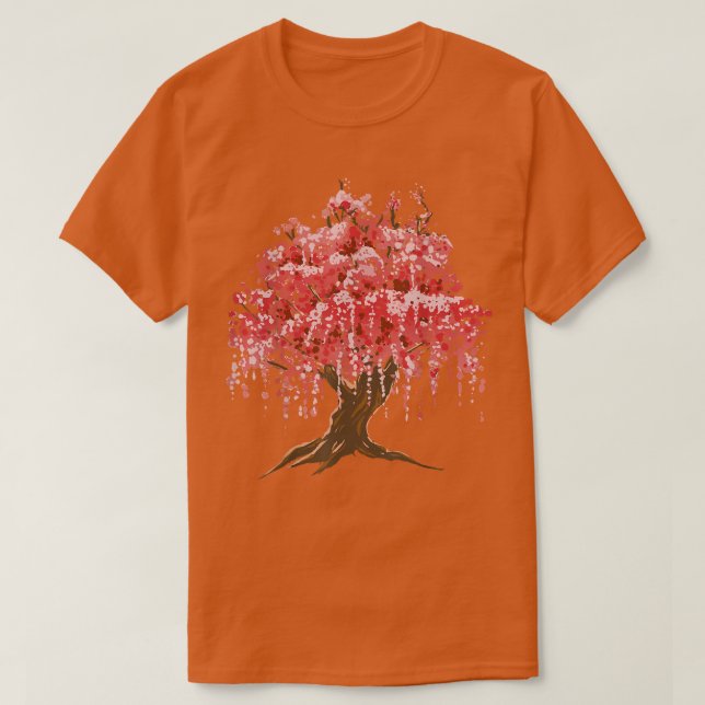 T-shirt Cerise Fleur Arbre Sakura Japonais Graphique de la (Design devant)