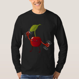 T-shirt Cerise, Fruit Costume d'entraînement Bodybuilding 