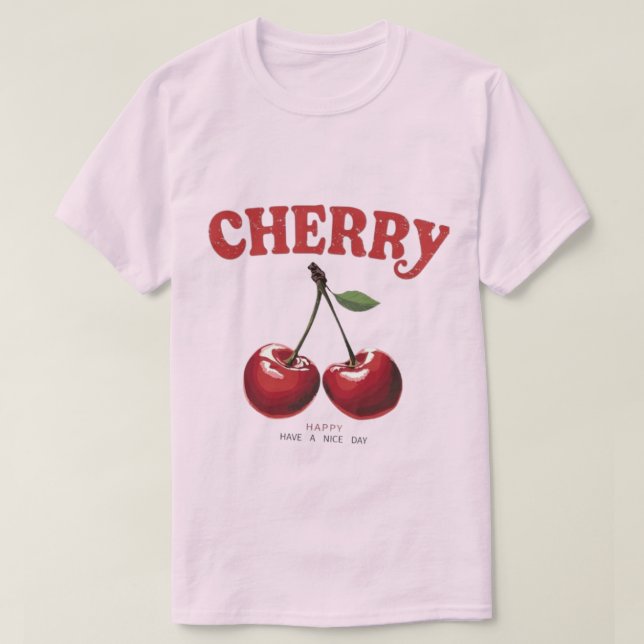 T-shirt Cerise vintage (Design devant)