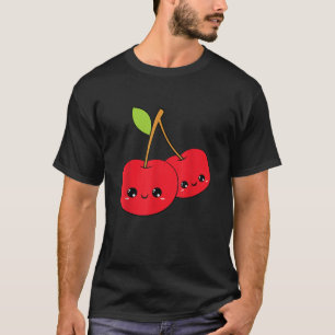 T-shirt cerises cerise mignonne adorable kawaii joli souri