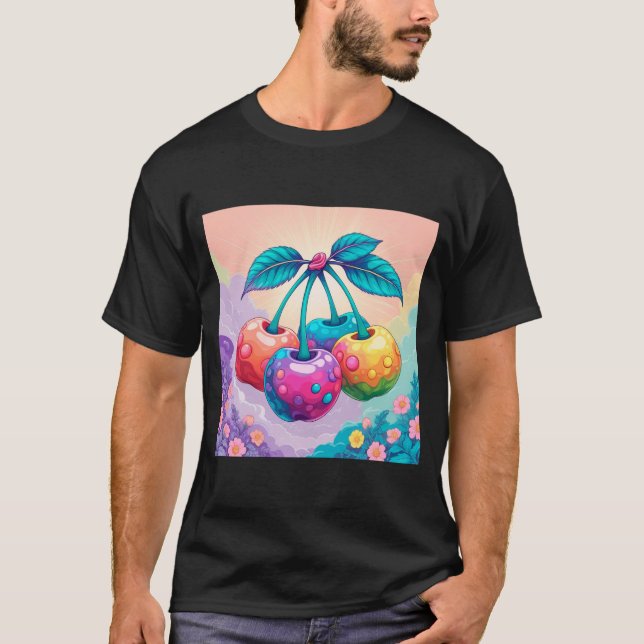 T-shirt Cerises colorées (Devant)