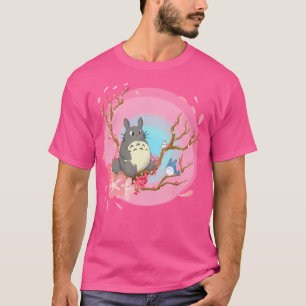 T-shirt Cerises de quartier Arrière - plan bleu rayé