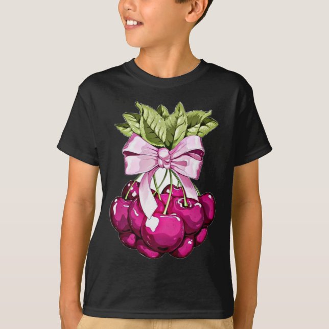 T-shirt Cerises roses (Devant)