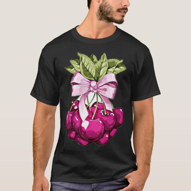 T-shirt Cerises roses (Devant)