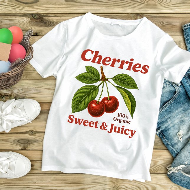 T-shirt cerises sucrées et juteuses (Créateur téléchargé)