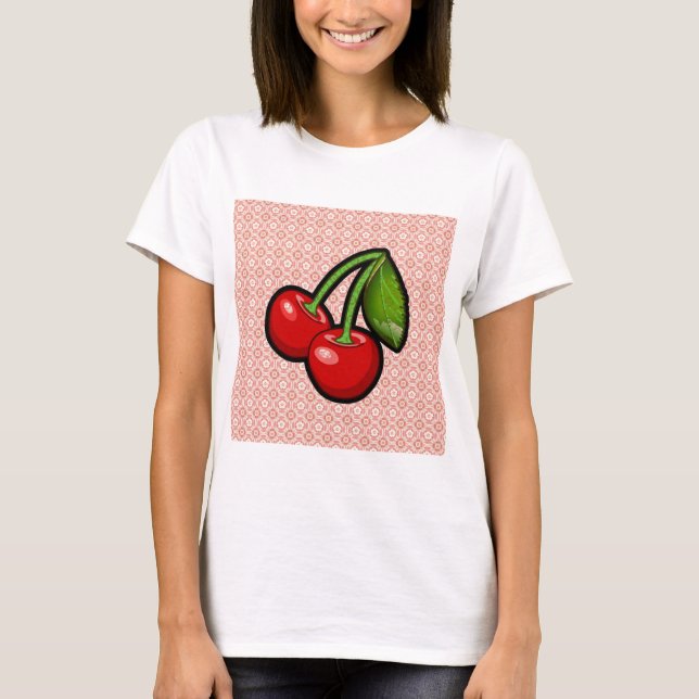 T-shirt Cerises sur Fleur (Devant)