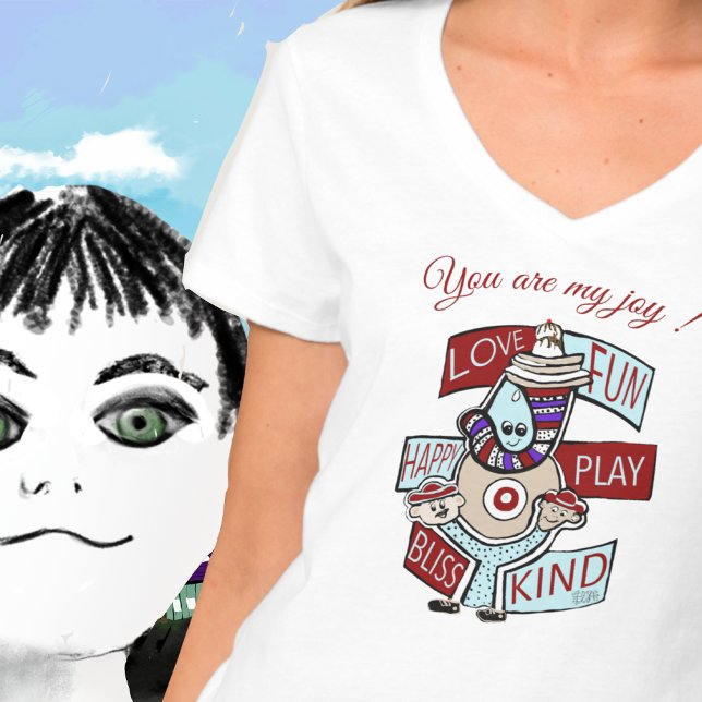 T-shirt Cerises sur le dessus : Une célébration de la gent (Créateur téléchargé)