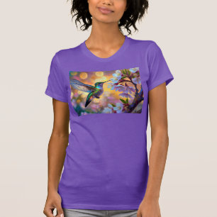 T-shirt Cerisier Imaginaire Sunrise Hummingbird