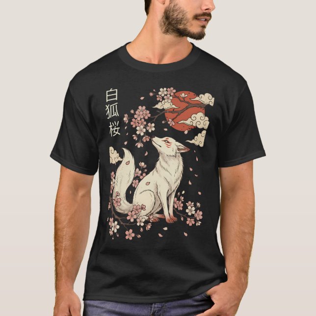 T-shirt Cerisier Renard Fleurissant (Devant)