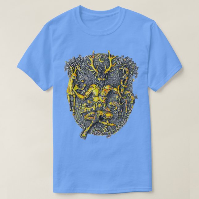 T-shirt Cernunnos Cerner Horned Celtic God (Design devant)