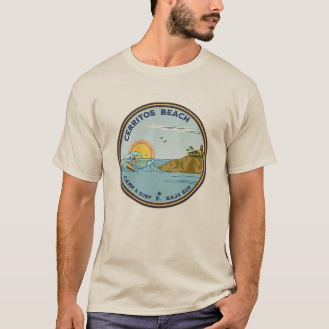 T-shirt Cerritos Beach Basse Californie Sur Mexique (Devant)