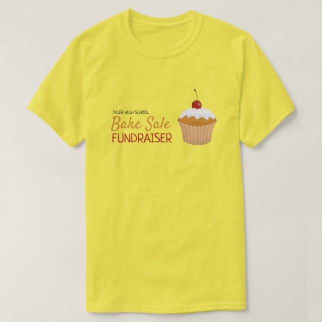 T-shirt Cerry Cupcake, Charity Bake Sale Event (Design devant)