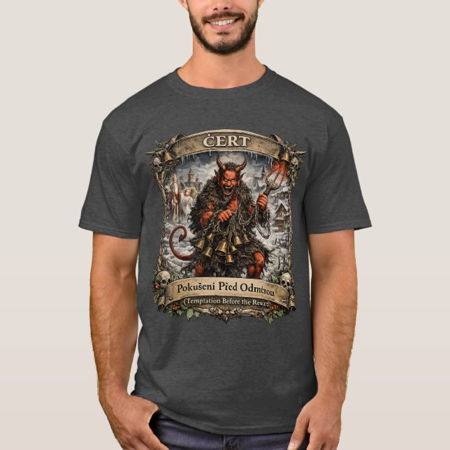 T-shirt Čert Folklore – Czech St. Nicholas Tradition (Devant)