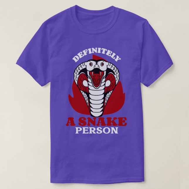 T-shirt Certainement Un Serpent Person Drôle Serpent (Design devant)