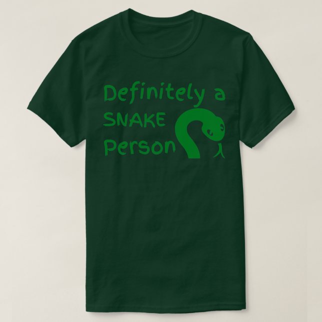 T-shirt Certainement un serpent personne Un serpent person (Design devant)