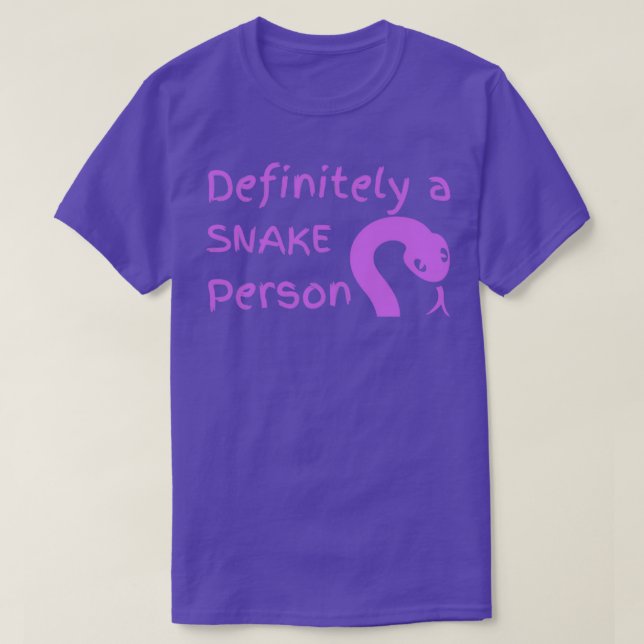 T-shirt Certainement un serpent personne Un serpent person (Design devant)