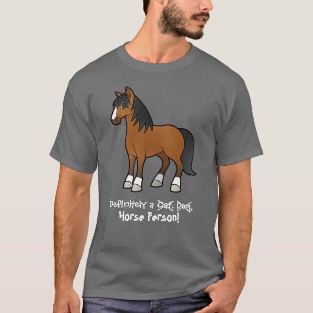 T-shirt Certainement une personne à cheval (Devant)