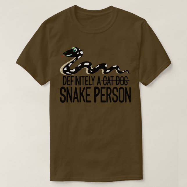 T-shirt Certainement Une Personne De Serpent 6 (Design devant)