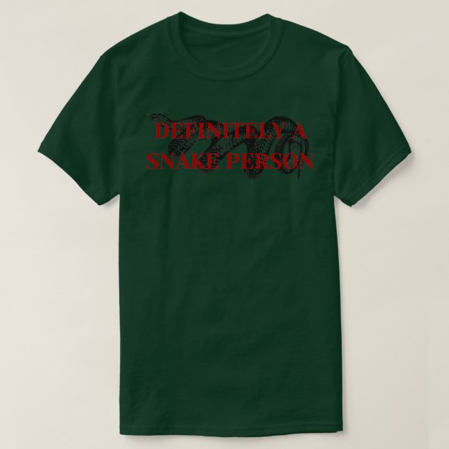 T-shirt Certainement Une Personne De Serpent Drôle Herpeto (Design devant)
