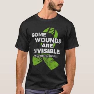 T-shirt Certaines blessures Invisible Santé mentale Sensib