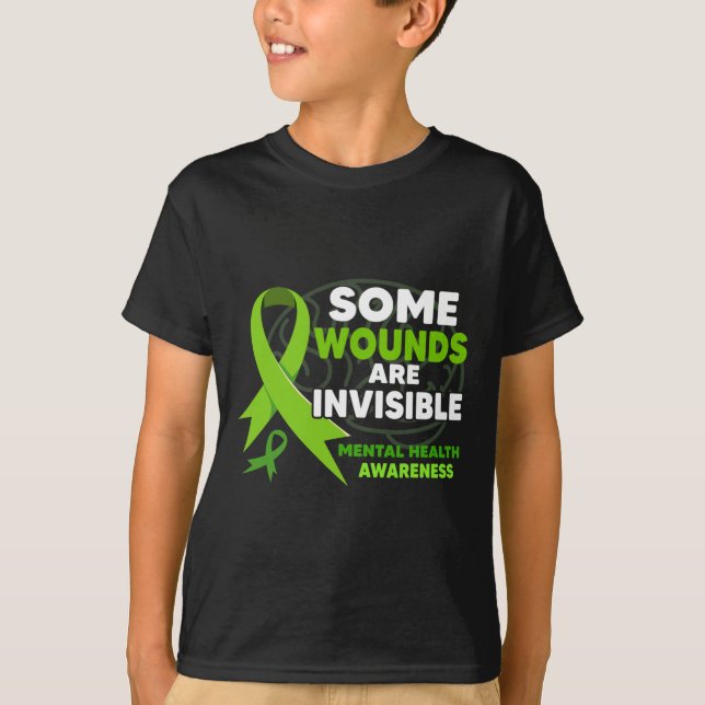 T-shirt Certaines Blessures Sont Des Rubans Invisibles San (Devant)
