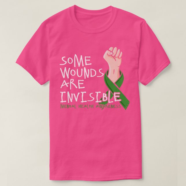 T-shirt Certaines blessures sont invisibles (Design devant)