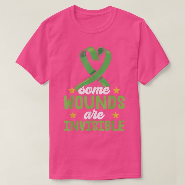 T-shirt Certaines blessures sont invisibles Dépression Sou (Design devant)