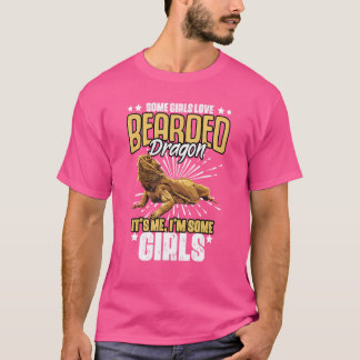 T-shirt Certaines filles aiment l'humour de dragon barbu p