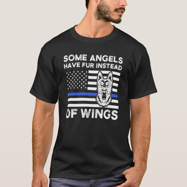 T-shirt Certains Anges Ont De La Fourrure Au Lieu D'Ailes  (Devant)