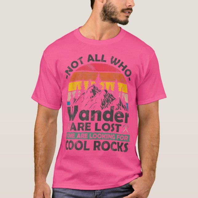 T-shirt Certains Cherchent Le Géologue Géode Hu Des Roches (Devant)
