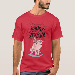 T-shirt Certains enseignants Pig Teach Love Inspire Back t