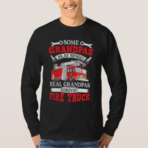 T-shirt Certains Grandpas Jouent Bingo Real Grandpas Feu