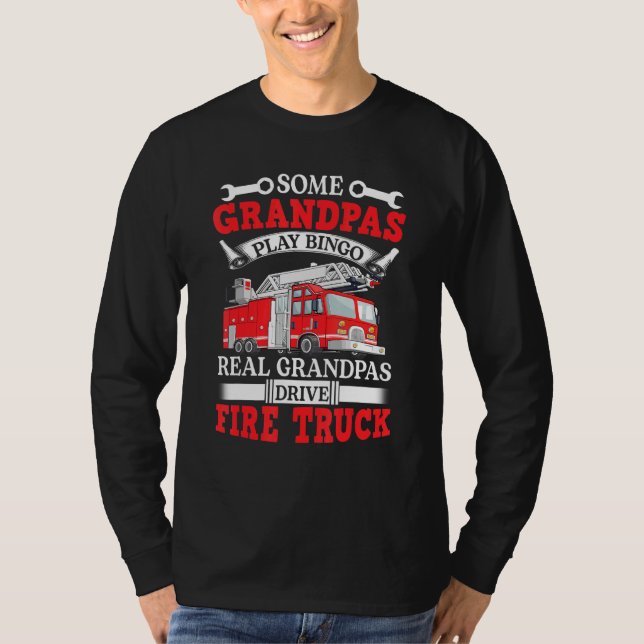 T-shirt Certains Grandpas Jouent Bingo Real Grandpas Feu (Devant)
