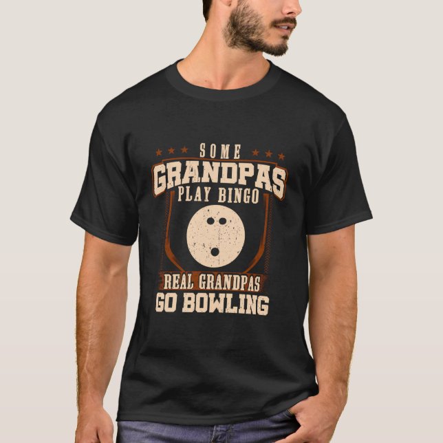 T-shirt Certains Grandpas Jouent Bingo Real Grandpas Go Bo (Devant)