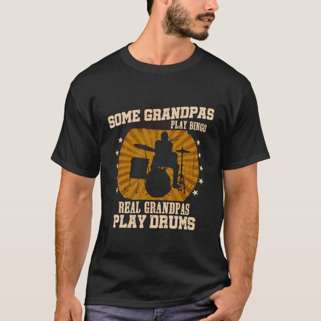 T-shirt Certains Grandpas Jouent Bingo Real Grandpas Jouen (Devant)