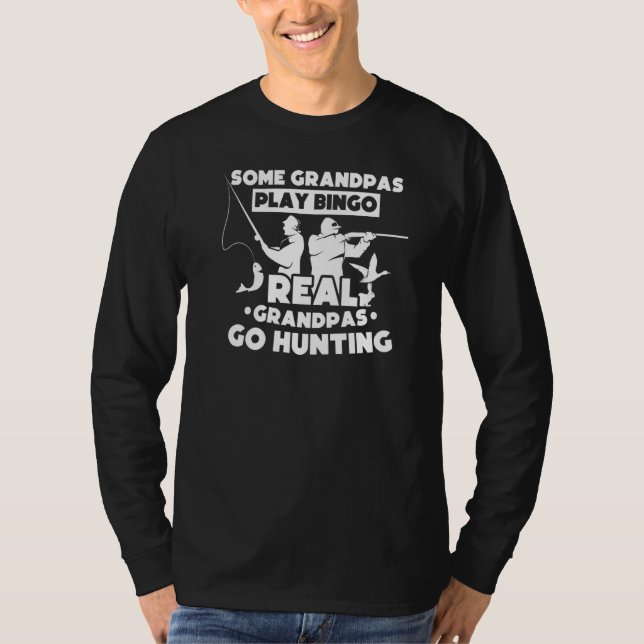 T-shirt Certains Grandpas Jouer Bingo Real Grandpas Chasse (Devant)